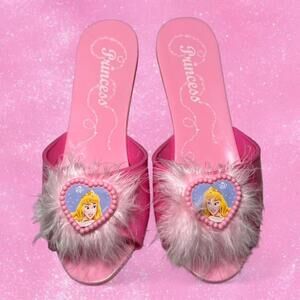 Princess Cinderella Dress Up Plastic Shoes